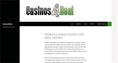 Desktop Screenshot of casinos4real.com