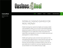 Tablet Screenshot of casinos4real.com